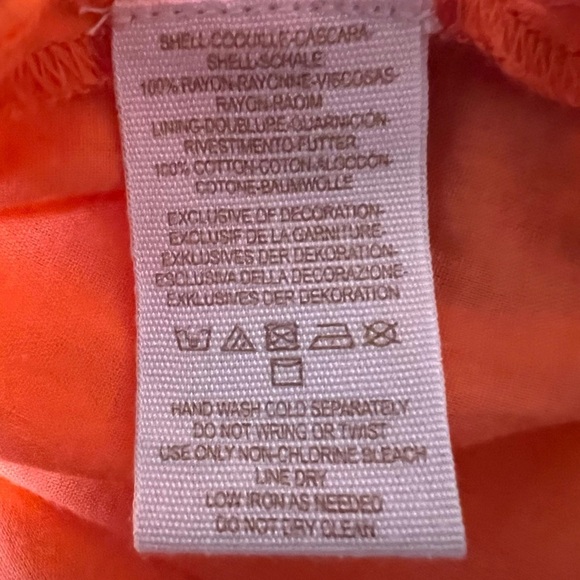 FREE PEOPLE Love Birds Mini Dress Paisley Cold Shoulder Orange Boho Size Medium - Picture 14 of 16